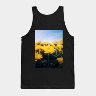 yellow chrysanths field Tank Top